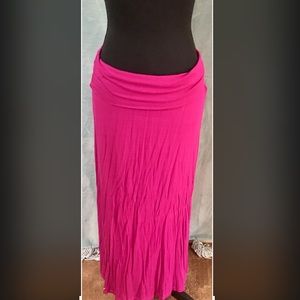 Free to Live Magenta Maxi Skirt Size L